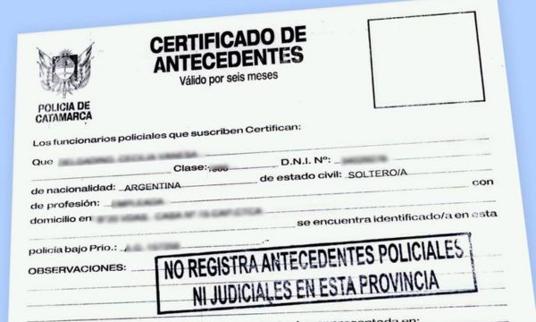 Certificados de Antecedentes Policiales en Argentina